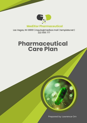 Free Pharmaceutical Care Plan Template to Edit Online