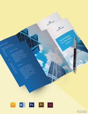 Tri-Fold Modern IT Brochure Template