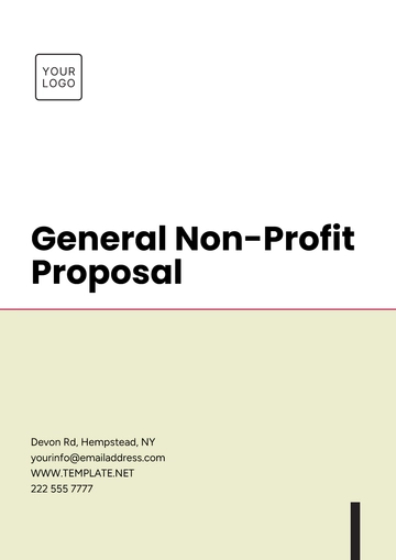 Free General Non-Profit Proposal Template to Edit Online