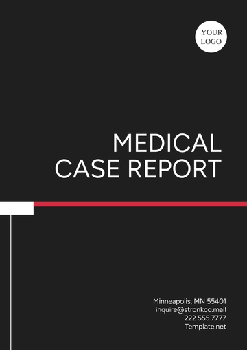 Free Medical Case Report Template to Edit Online