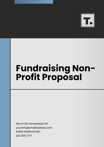 Free Fundraising Non- Profit Proposal Template to Edit Online