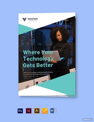 Bi-Fold Modern IT Brochure Template