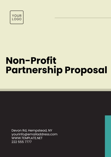 Free Non- Profit Partnership Proposal Template to Edit Online