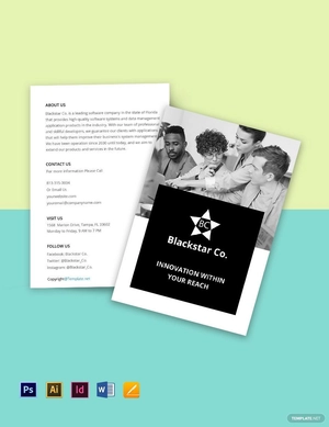 Bi-Fold Creative Software Brochure Template