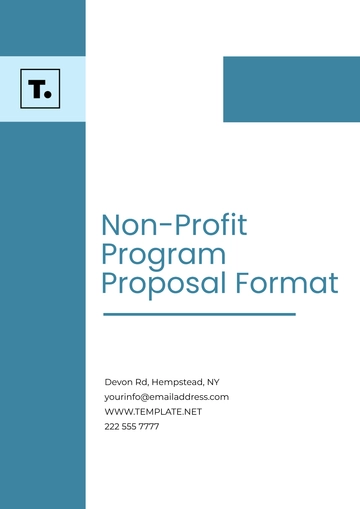 Free Non- Profit Program Proposal Format Template to Edit Online