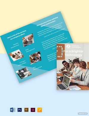 Bi-Fold Elegant IT Brochure Template