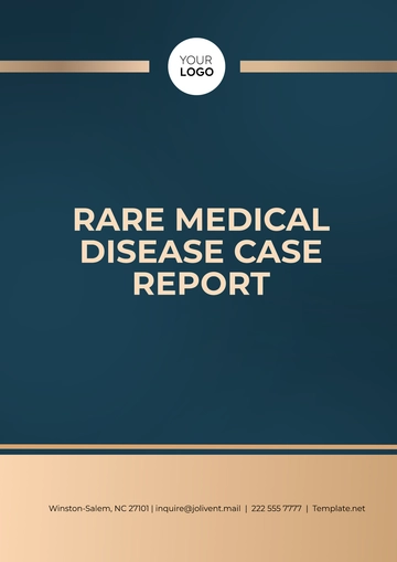 Free Rare Medical Disease Case Report Template to Edit Online
