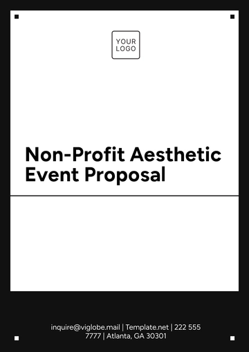 Free Non- Profit Aesthetic Event Proposal Template to Edit Online
