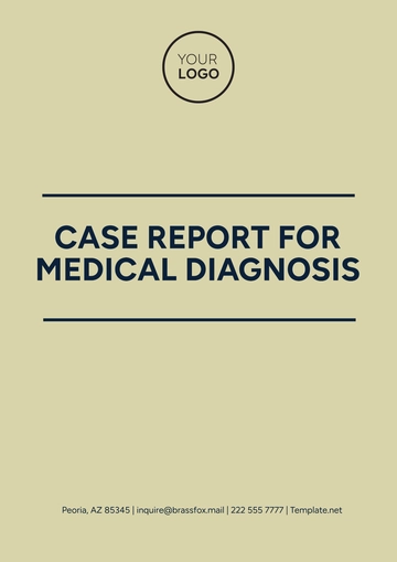 Free Case Report for Medical Diagnosis Template to Edit Online