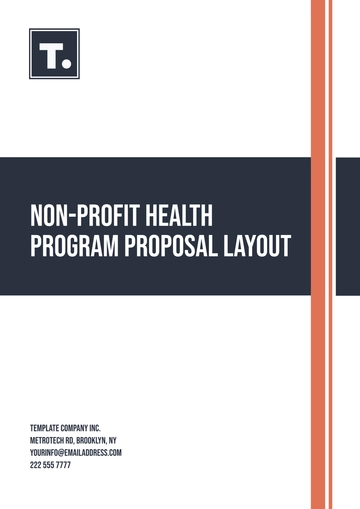 Free Non- Profit Health Program Proposal Layout Template to Edit Online