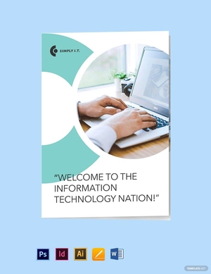 Bi-Fold Software Company Brochure Template