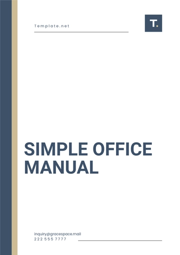 Free Simple Office Manual Template to Edit Online
