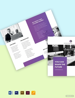 Bi-Fold IT Training Brochure Template