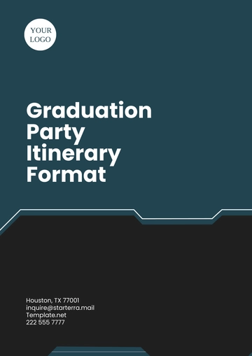 Free Graduation Party Itinerary Format Template to Edit Online