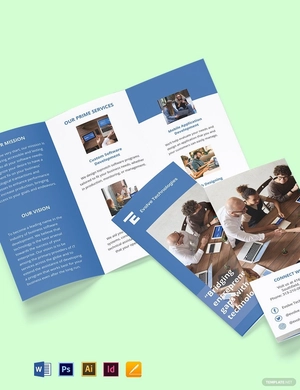 Tri-Fold IT Development Brochure Template