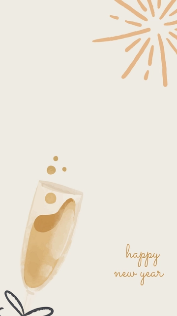 Free Happy New Year Wallpaper Template to Edit Online