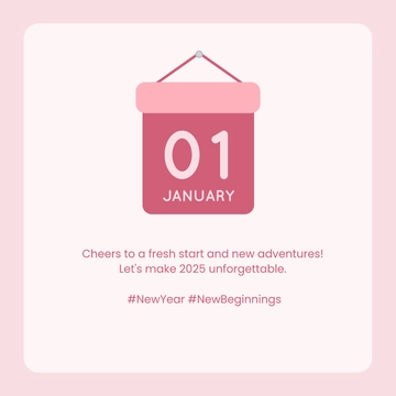Free Modern  New Year Instagram Post Template to Edit Online