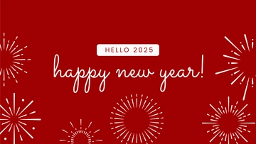 Free Red New Year Background Template to Edit Online