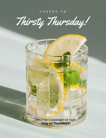Free Thirsty Thursday Template to Edit Online