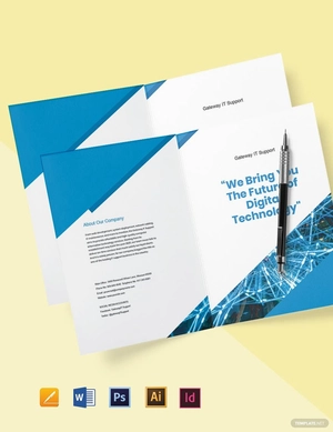 Bi-Fold IT Support Brochure Template