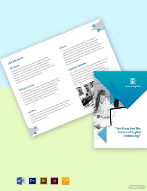 Bi-Fold Software Product Brochure Template
