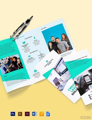 Tri-Fold Computer Programming Brochure Template