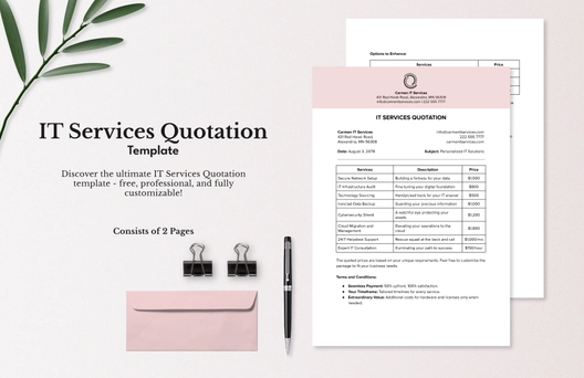 IT Services Quotation Template