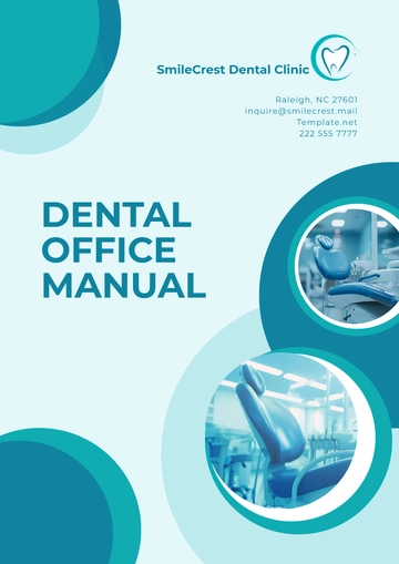 Free Dental Office Manual Template to Edit Online