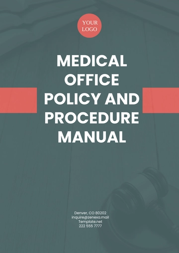 Free Medical Office Policy and Procedure Manual Template to Edit Online