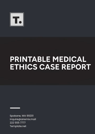 Free Printable Medical Ethics Case Report Template to Edit Online