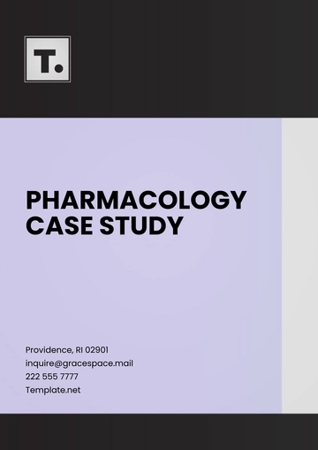 Free Pharmacology Case Study Template to Edit Online