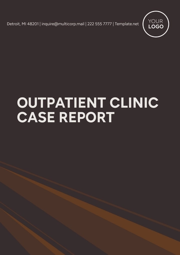 Free Outpatient Clinic Case Report Template to Edit Online