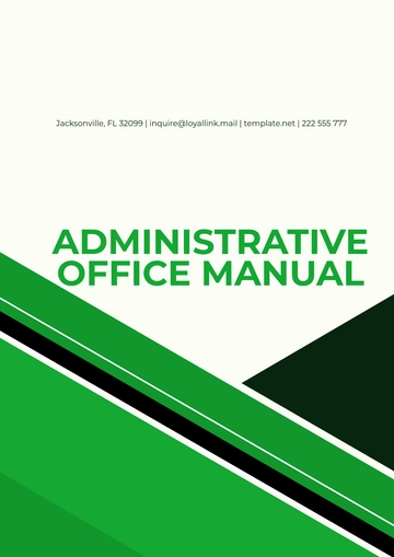 Free Administrative Office Manual Template to Edit Online
