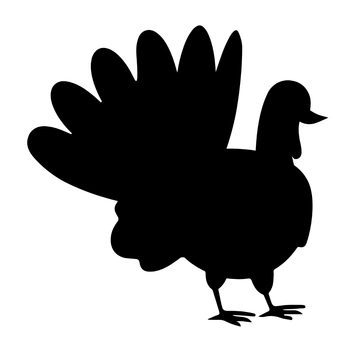 Free Silhouette Turkey Clipart to Edit Online