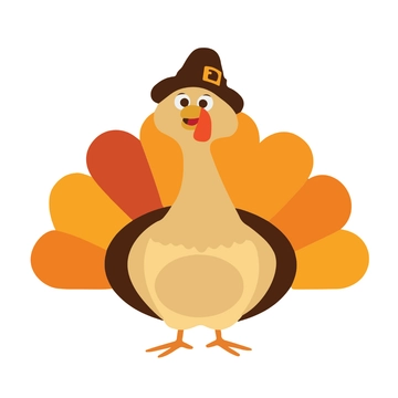 Free Happy Turkey Clipart to Edit Online