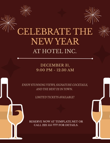 New Year???s Eve Flyer Template - Edit Online & Download