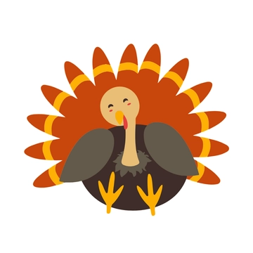 Free Modern Turkey Clipart to Edit Online