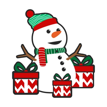 Free Holiday Snowman Clipart to Edit Online