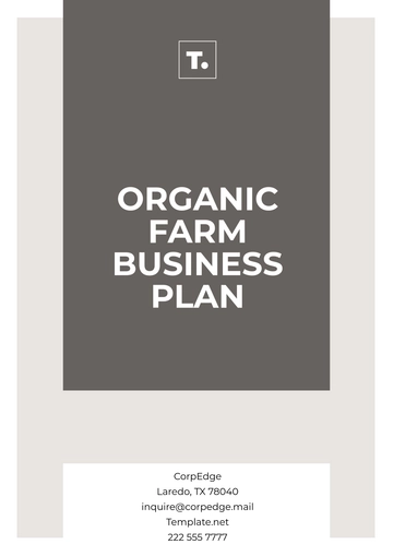 Free Organic Farm Business Plan Template to Edit Online