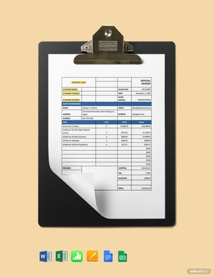 IT Consulting Invoice Template