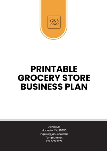 Free Printable Grocery Store Business Plan Template to Edit Online