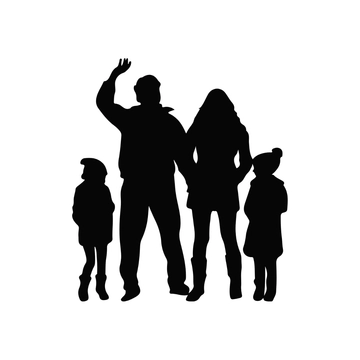 Free Silhouette Family Clipart to Edit Online