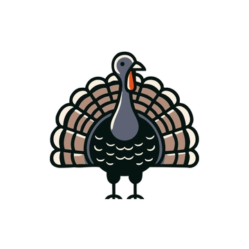 Free Simple Turkey Clipart to Edit Online