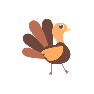 Free Cartoon Turkey Clipart to Edit Online