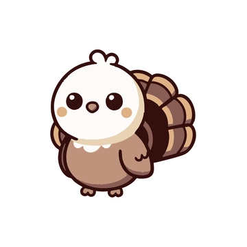 Free Cute Turkey Clipart to Edit Online