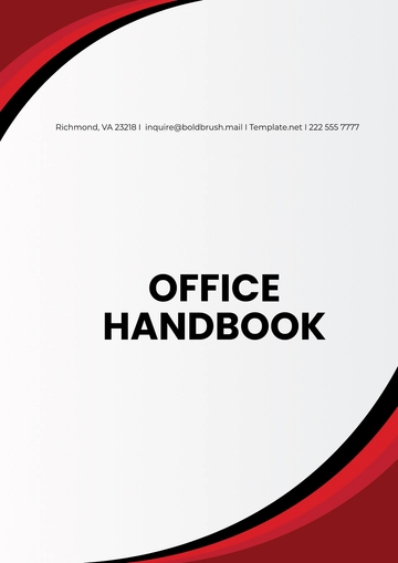 Free Office Handbook Template to Edit Online | Template.net