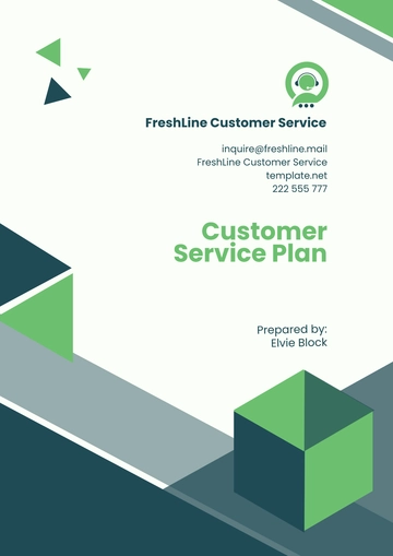 Free Customer Service Plan Template to Edit Online