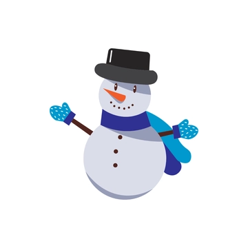 Free Frosty Snowman Clipart to Edit Online