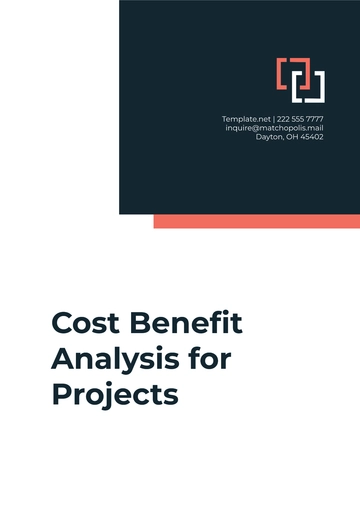 Free Cost Benefit Analysis for Projects Template to Edit Online