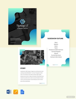 Creative IT Company Profile Template